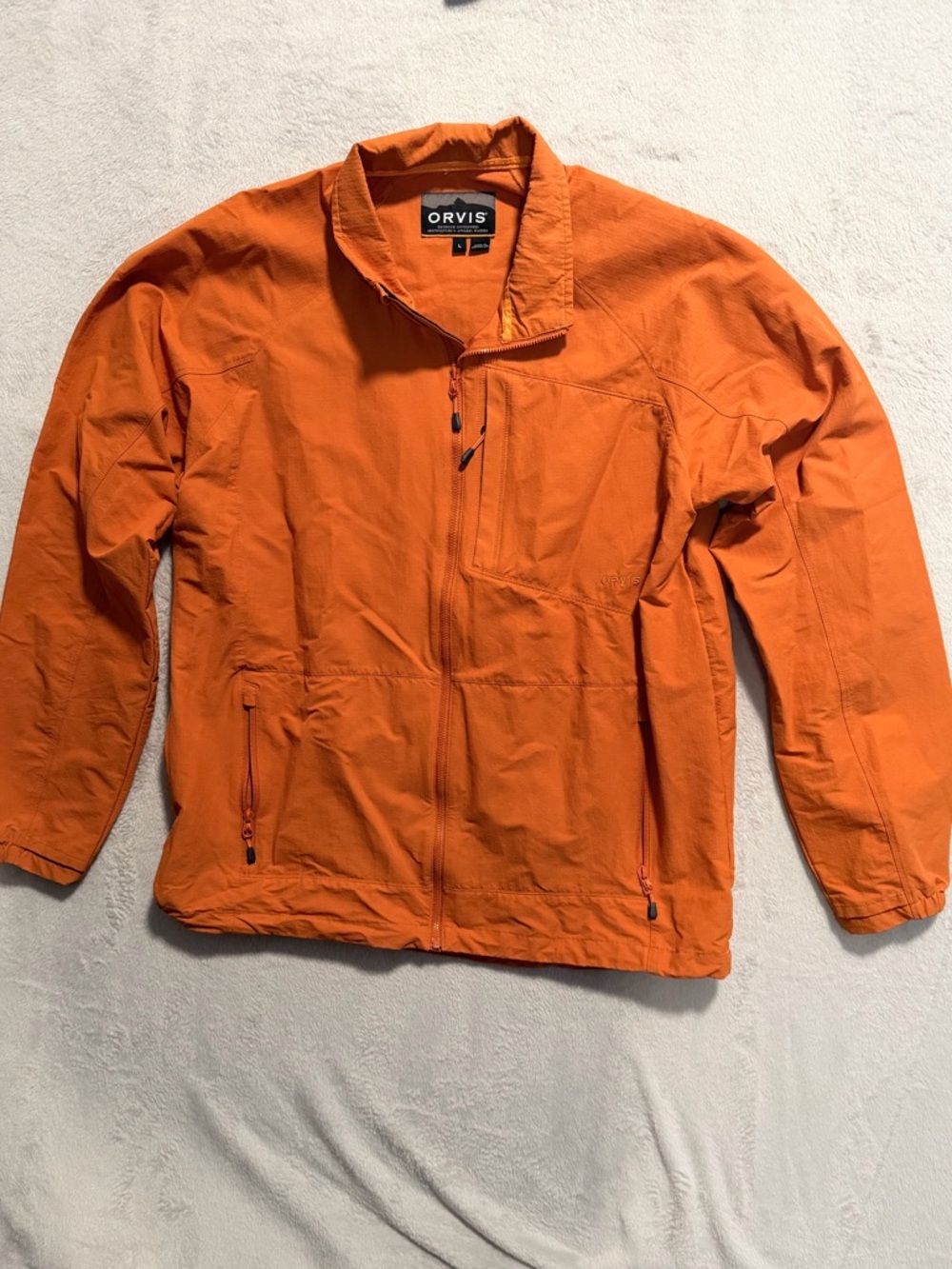 Orvis Men’s Bright Orange Lightweight Jacket
